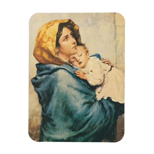 Magnet Flexible Madonna of the streets - Roberto Ferruzzi (Vertical)