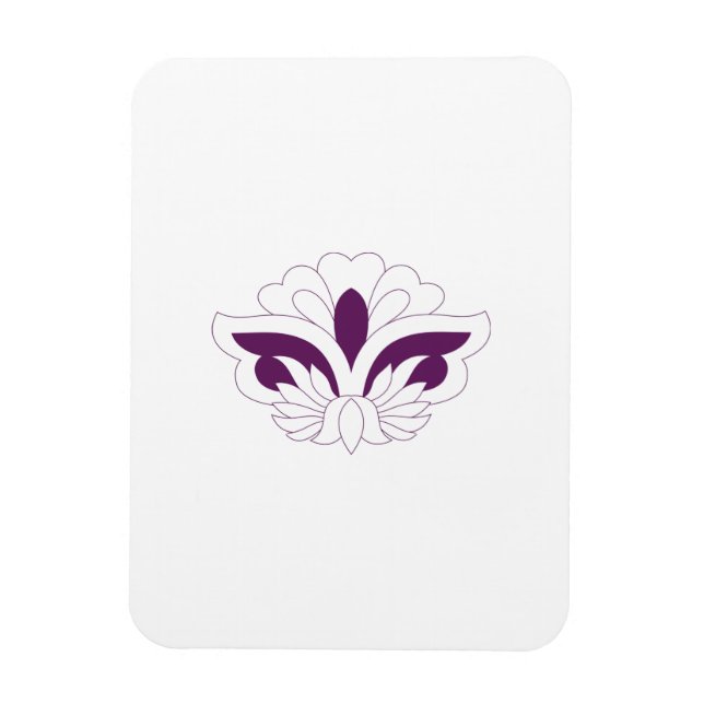 Magnet Flexible Magenta rouge décoratif (Vertical)