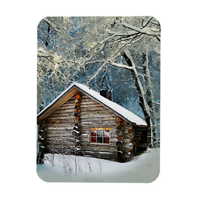 Magnet Flexible Magie hivernale Rustique Cabine de billes (Vertical)