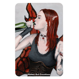 Magnet Flexible Magique Fairy Vin Bouteille Imaginaire Aimant flex