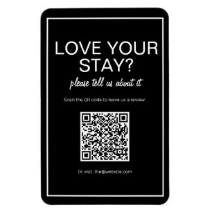 Magnet Flexible Magnat d'examen de code QR numérique noir moderne