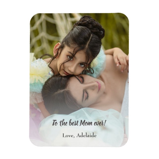 Magnet Flexible Magnat photo de la meilleure maman jamais (Vertical)