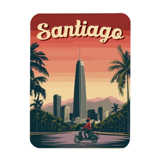 Magnet Flexible Magnifique Santiago, Chili (Vertical)