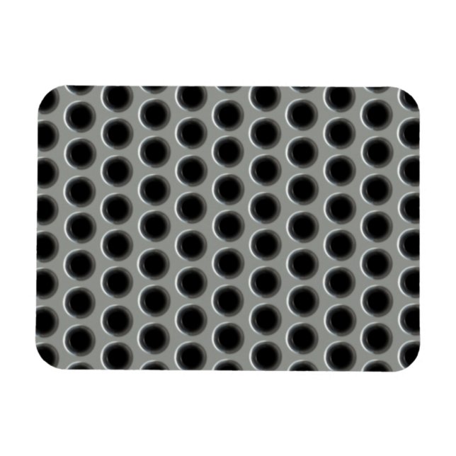 Magnet Flexible Maillage en métal argenté (Horizontal)