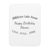 Maison au bord du lac joyeux anniversaire ajouter