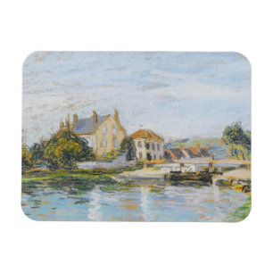 Magnet Flexible Maisons Au Bord De L'Écluse De La Garonne Sisle