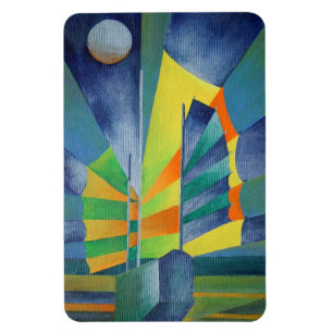 Magnet Flexible Malade Par La Lumière De La Lune D'Argent