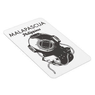 Magnet Flexible Malapascua Philippines Affiche de voyage plongée