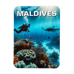 Magnet Flexible Maldives Plongée sous-marine Voyage