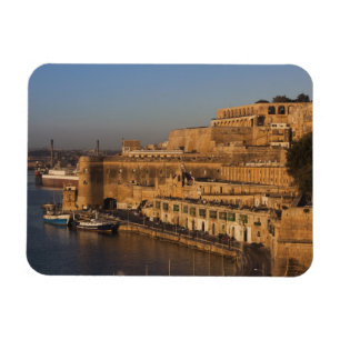 Magnet Flexible Malte, La Valette, vue du port depuis Lower Barrak