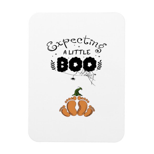Magnet Flexible Maman enceinte d'Halloween futur maman en attente  (Vertical)