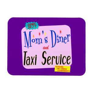 Magnet Flexible Mamans dîneur et énonciation de service de taxi ré