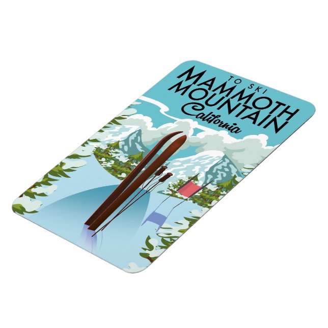 Magnet Flexible Mammoth Mountain California to ski (Côté Gauche)