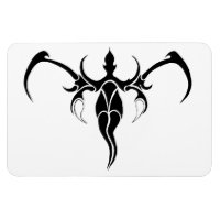 Mandala d'éléphant tribal orné noir et blanc