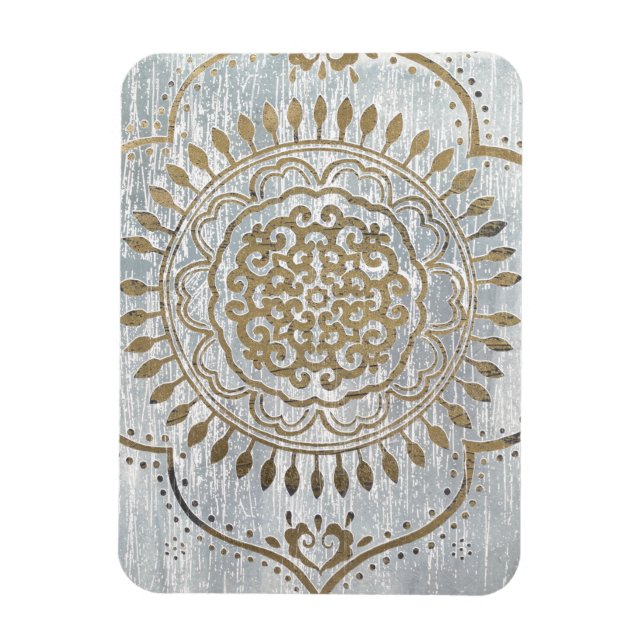 Magnet Flexible Mandala Gold Design (Vertical)
