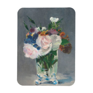 Magnet Flexible Manette Fleurs dans un vase de cristal, vers 1882