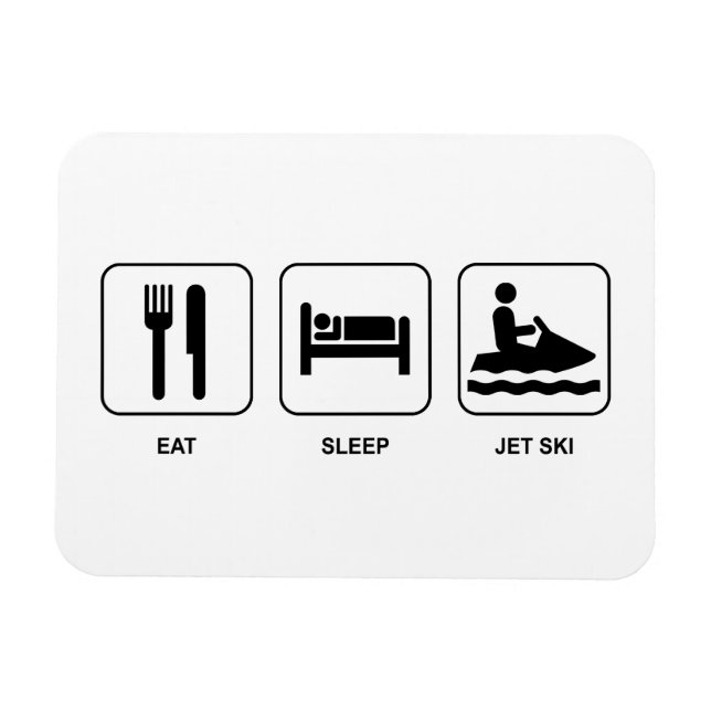Magnet Flexible Manger Ski Jet Sleep (Horizontal)