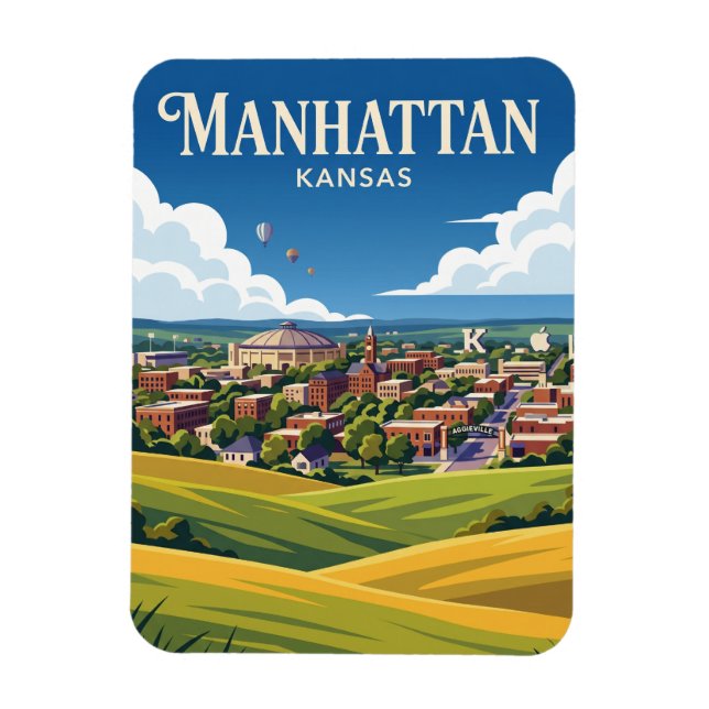 Magnet Flexible Manhattan Kansas (Vertical)