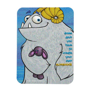 Magnet Flexible Manny le yeti, aimant