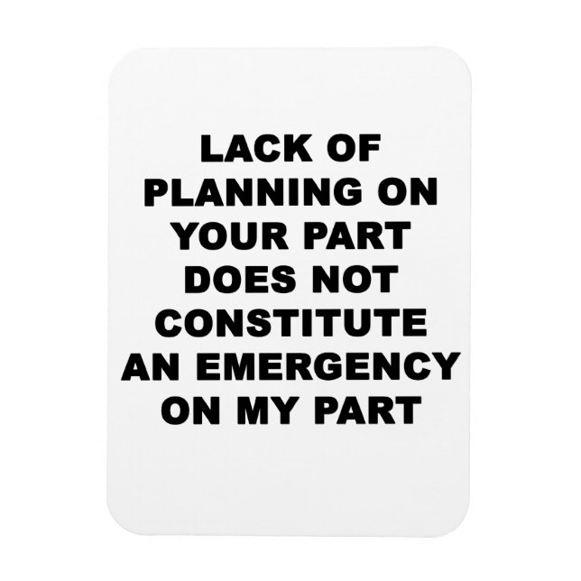 Magnet Flexible Manque de planification (Vertical)