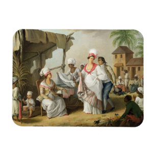 Magnet Flexible Marché de toile, Roseau, Dominique, c.1780