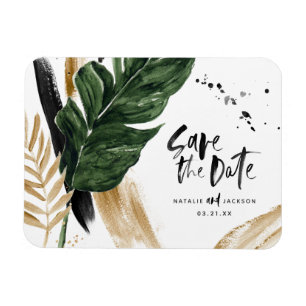 Magnet Flexible Mariage abstrait tropical moderne peint