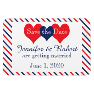 Magnet Flexible Mariage au coeur de l'Amérique Sauvez la date