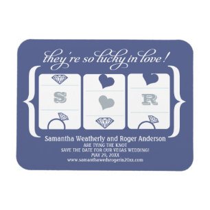Magnet Flexible Mariage de machine à sous Enregistrer la date