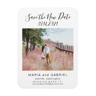 Magnet Flexible Mariage de script simple Enregistrer la nouvelle p