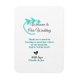 Magnet Flexible Mariage Destination fête bienvenue voyage