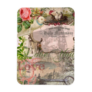 Magnet Flexible Mariage Élégant Vintage Antique Mariage Antique