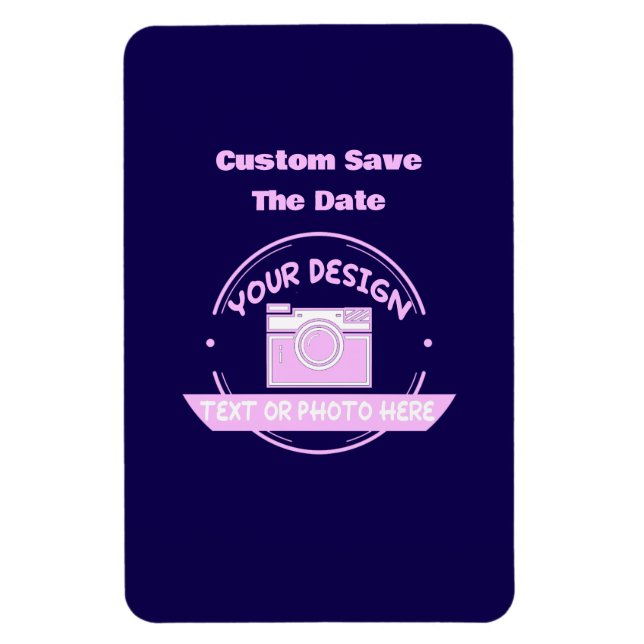 Magnet Flexible Mariage Enregistrer la date Magnet, Photo Fridge p (Vertical)