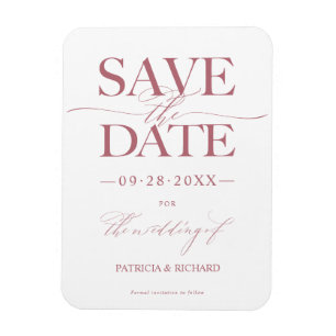 Magnet Flexible Mariage Moderne Élégant Enregistrer La Date Non Ph