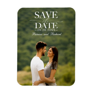 Magnet Flexible Mariage Moderne Et Design Enregistrer La Date Phot