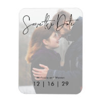 Mariage photo minimal Enregistrer la date Carte po