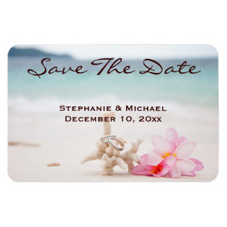 Magnet Flexible Mariage Rings Beach Wedding Enregistrer La Date Ma