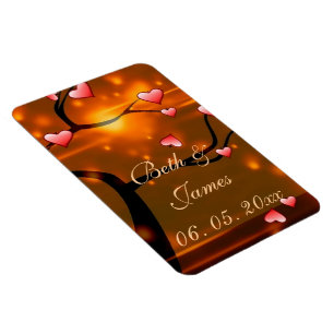 Magnet Flexible Mariage romantique élégant