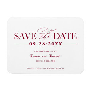Magnet Flexible Mariage Simple Et Design Enregistrer La Date Non P