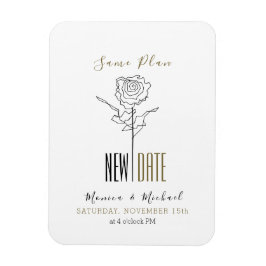 Magnet Flexible Mariage Simple Reporté Modification La Date