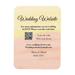Magnet Flexible Mariage site web ajouter Q R code scanner ajouter