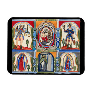 Magnet Flexible Marie Jésus Christ Art religieux populaire Peintur