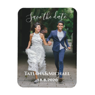 Magnet Flexible Mariée et marié courant, save the date, personnali