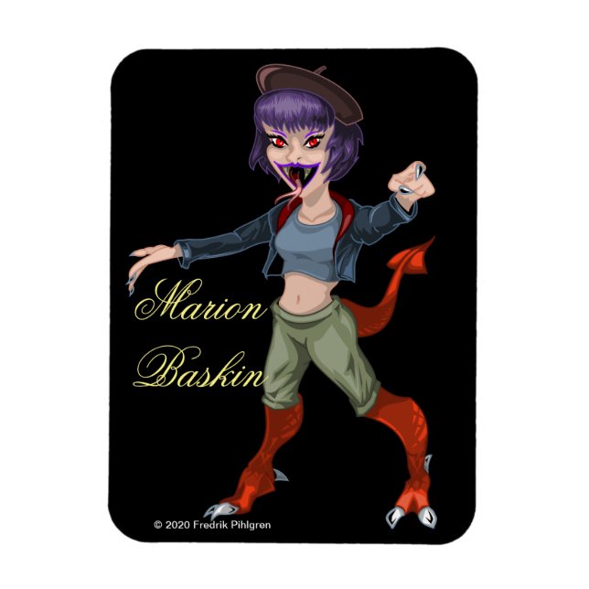 Magnet Flexible MARION BASKIN 3" x 4" Aimant photo flexible (Vertical)