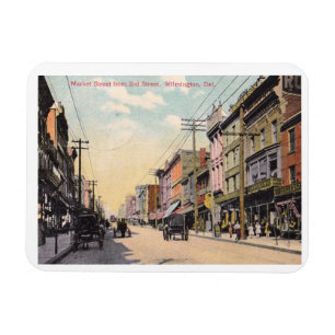 Magnet Flexible Market Street, Wilmington DE 1909 Vintage