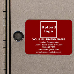 Magnet Flexible Marque d'entreprise sur le rectangle rouge Aimant 