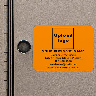 Magnet Flexible Marque d'entreprise sur un rectangle de couleur or