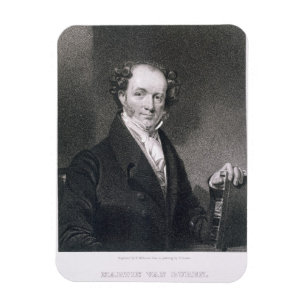 Magnet Flexible Martin Van Buren, gravé par E. Wellmore (engravi