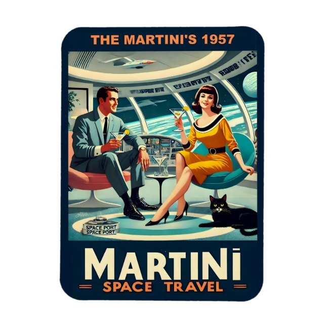 Magnet Flexible Martini Space Travel Posters The Martini's 1957 (Vertical)