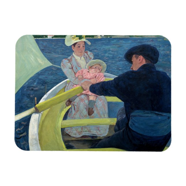 Magnet Flexible Mary Cassatt - La fête de la navigation (Horizontal)