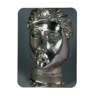 Magnet Flexible Masque d'argent, romain, 1ère moitié du 3ème siècl